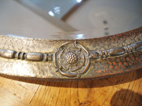 fig 2. Mirror Arts and Crafts Copper English Rose c1900