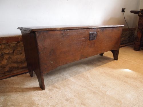 Coffer Chest Trunk Six Plank Queen Anne Oak C1700