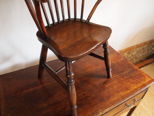 fig 1. Chair very rare Early Victorian Child's stick back Windsor armchair c1840