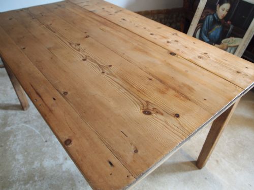 fig 2. Table George IV Pine farmhouse refectory dining c1820