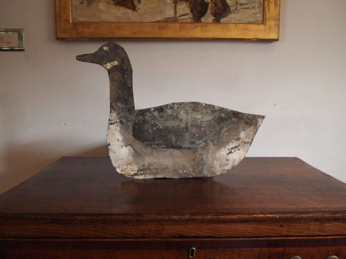 Decoy Goose American Metal Folk Art Tripp City So Dakota C1920