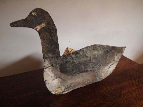 fig 2. Decoy Goose American metal folk art Tripp city So Dakota c1920