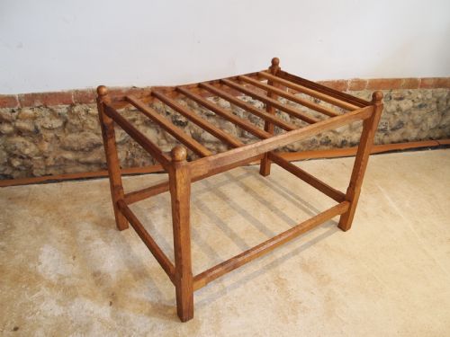 Luggage Stand Oak Large C1920