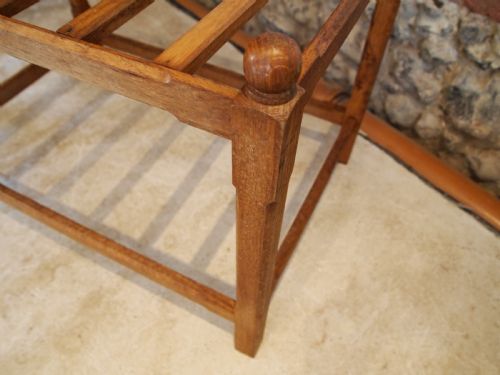 fig 2. Luggage stand Oak large c1920