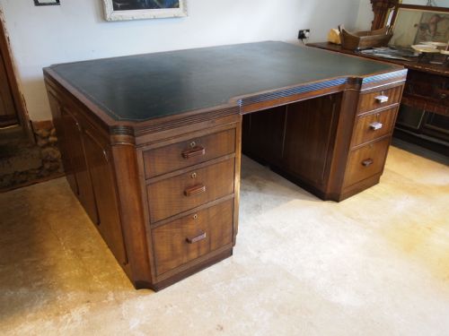 Desk Stunning Art Deco Mahogany Partners Desk C1925