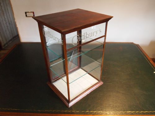 fig 3. Cabinet shop display Cadbury's Chocolate Victorian c1890