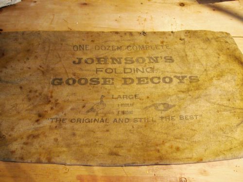 fig 2. Decoy Geese rare WM R Johnson Seattle Wax card large c1920