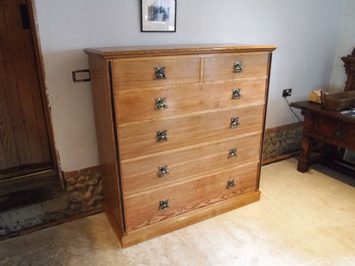 Chest of Drawers Stunning Arts and Crafts Ash James Parkinson Liverpool C1890