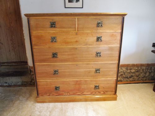 fig 3. Chest of drawers stunning Arts and Crafts Ash James Parkinson Liverpool c1890