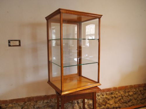 Display Cabinet Shop Counter Top Victorian Oak C1890