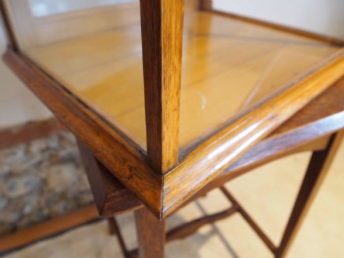 fig 2. Display cabinet shop counter top Victorian Oak c1890
