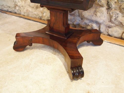 fig 3. Table work sewing lamp hall side Regency Rosewood c1830