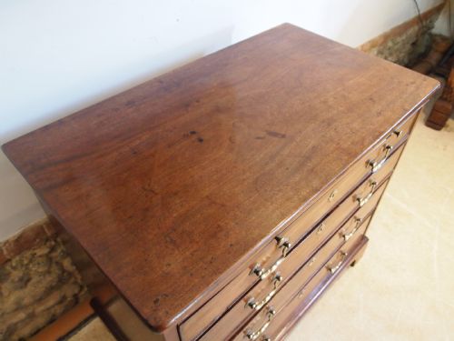 fig 2. Chest of drawers small George III Mahogany Bachelors chest 33' wide c1790