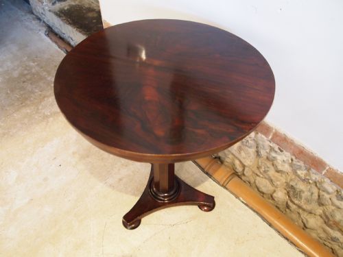 Table Fine William IV Rosewood Hall Lamp Side C1835