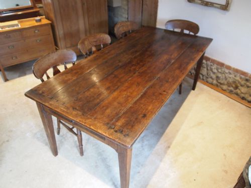 fig 3. Table Rare Outstanding George III Ash refectory farmhouse dining c1790
