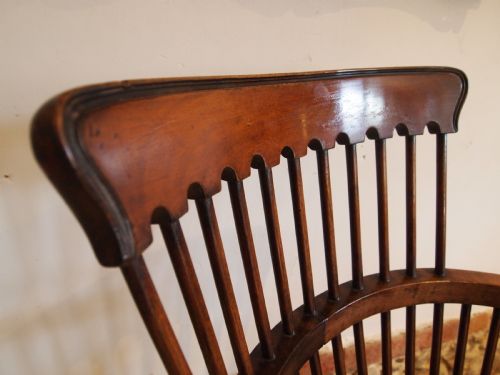 fig 2. Chair fine Victorian swivel desk office chair Walnut c1890