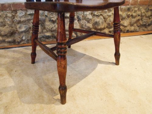 fig 1. Chair stunning Beech, Ash and Elm Windsor Grandfather chair c1890