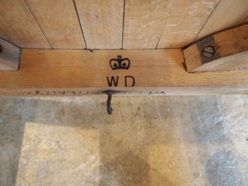 fig 1. Chairs War Department chapel chairs kitchen dining Beech 6