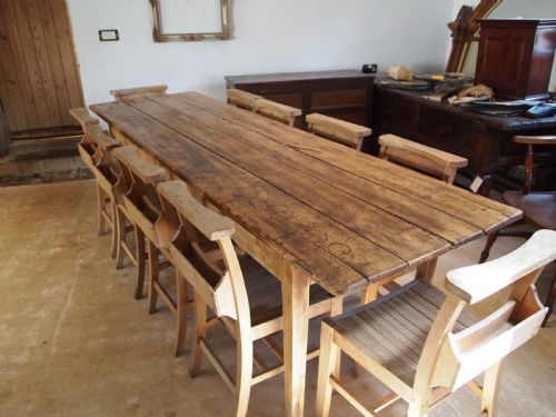 fig 3. Table refectory dining farmhouse French Apple c1820