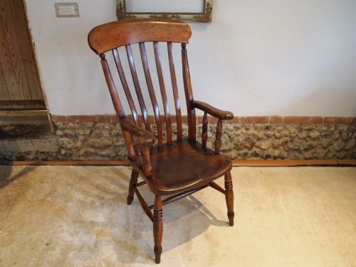 Chair Stunning Grandfather Windsor Armchair Beech and Elm Victorian C1870