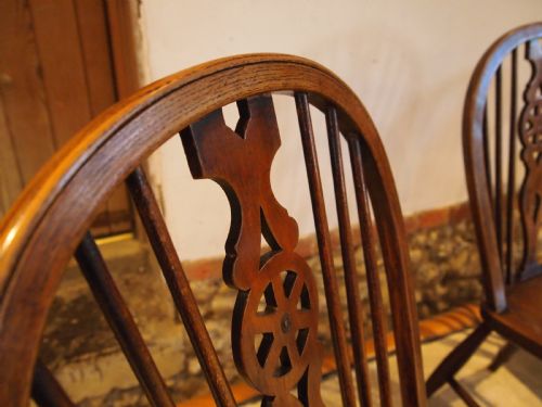 fig 2. Chairs Windsor Ash and Elm kitchen dining George IV four c1820