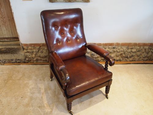 fig 3. Chair rare beautiful Regency Rosewood bergere library armchair c1820