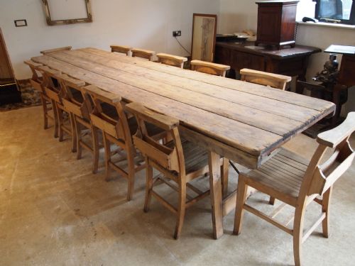 Table Stunning French Harvest Refectory Dining Farmhouse C1890