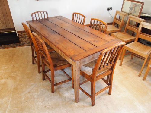 Table French Cherry Refectory Dining Farmhouse C1840