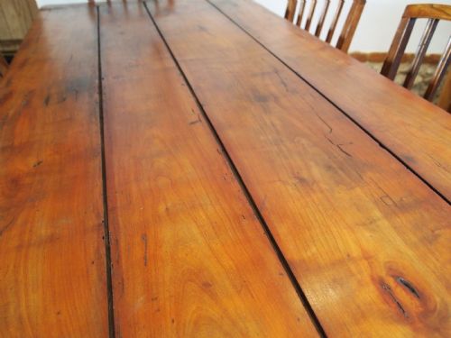 fig 1. Table French Cherry refectory dining Farmhouse c1840
