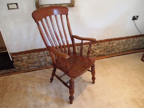 Chair Stunning Victorian Windsor Grandfather Chair C1870