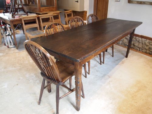 fig 2. Table refectory dining Oak George III c1780