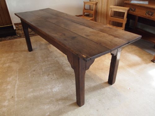 Table Rare George II Oak Refectory Dining Seats 8 C1750