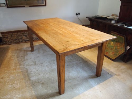 Table Refectory School Dining Table Oak Edwardian C1910