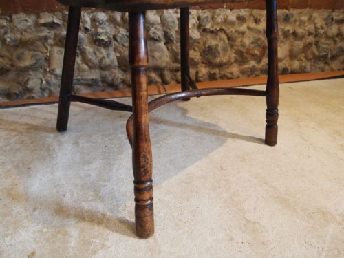 fig 2. Chair fine Yew and Elm George III Windsor armchair c1800