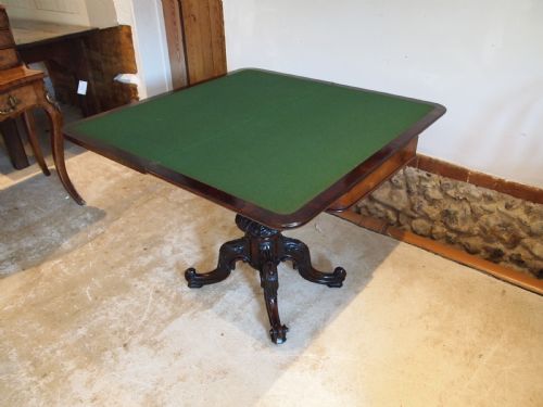 fig 3. Table stunning Regency Rosewood card hall lamp games table c1830