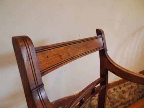 fig 2. Chair George IV solid Elm Suffolk Ball back armchair c1820