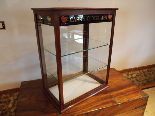 Cabinet Display Very Rare Victorian Carr's Chocolates C1890