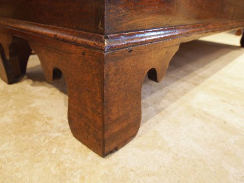 fig 2. Coffer chest trunk Beautiful George III Oak and Elm c1780