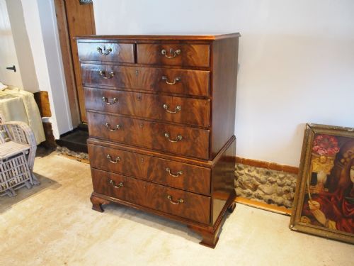 fig 3. Chest of drawers outstanding chest on chest George III c1770