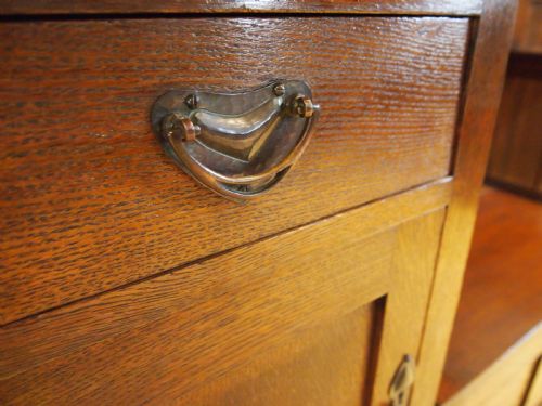 fig 1. Hall stand Liberty London Stunning Arts and Crafts Oak c1900