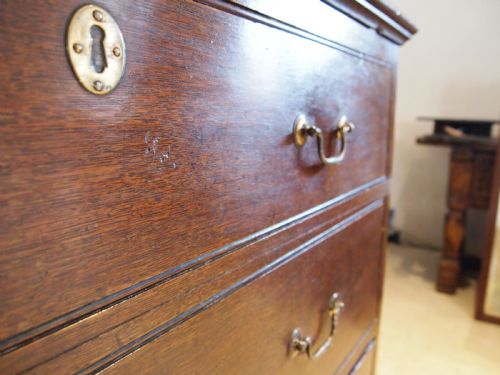 fig 2. Chest of drawers Mule chest Rare George III Oak c1770