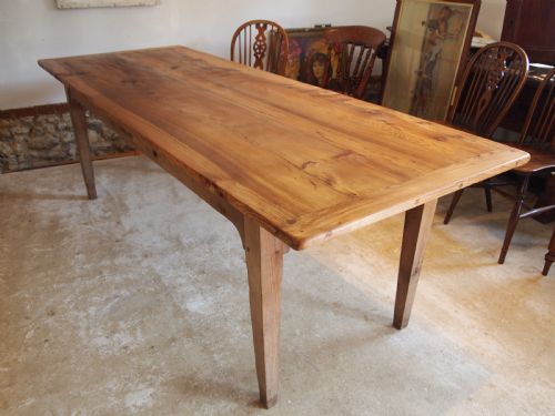 Table Refectory Farmhouse French Elm Dining C1870