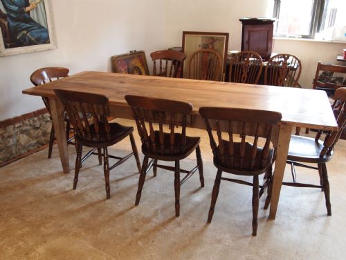 fig 3. Table refectory farmhouse French Elm dining c1870