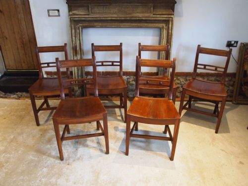 Chairs Set of 6 Stunning Suffolk Ball Back Cherry and Elm C1830