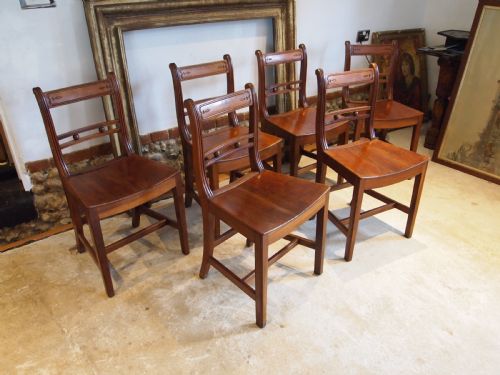 fig 2. Chairs set of 6 stunning Suffolk ball back Cherry and Elm c1830