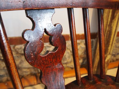 fig 1. Chair stunning Victorian Windsor Ash & Elm armchair c1840