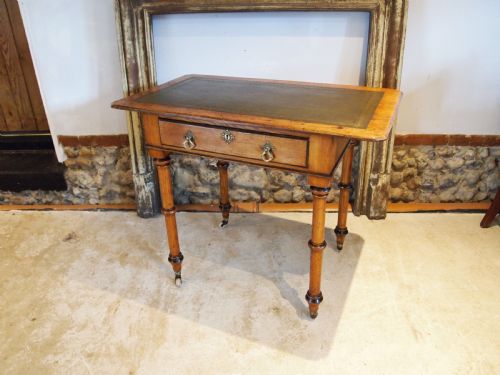 Writing Table Victorian Arts and Crafts Pugin Influence Gothic C1880