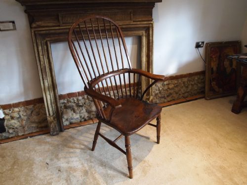 Chair George III Primitive Windsor Armchair Ash and Elm C1800