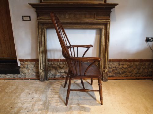 fig 2. Chair George III primitive Windsor armchair Ash and Elm c1800