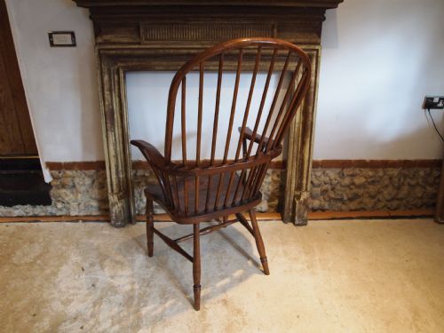fig 3. Chair George III primitive Windsor armchair Ash and Elm c1800